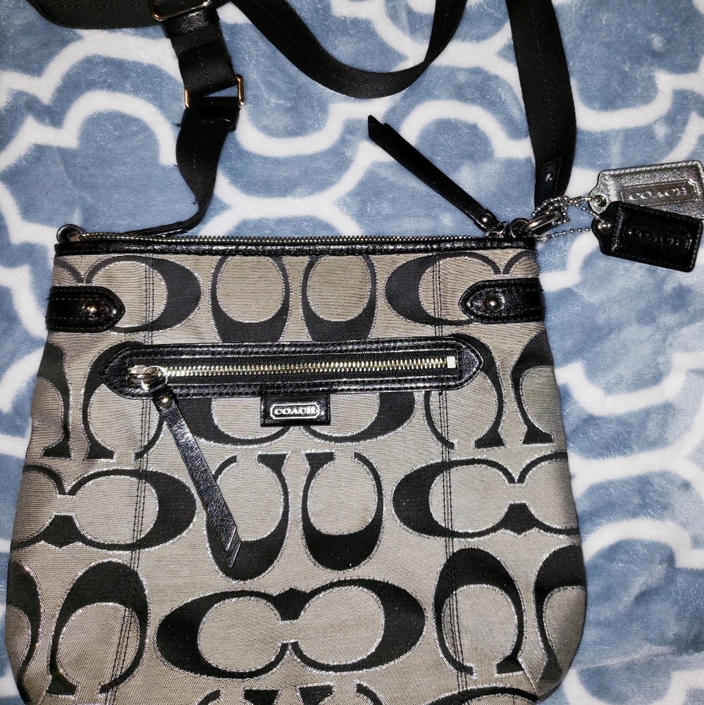 Coach Signature Jacquard Crossbody Bag